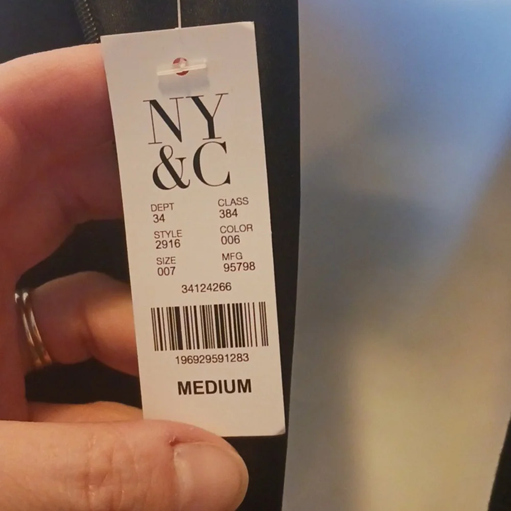 NWT NY&C long black dress Medium - Picture 7 of 7